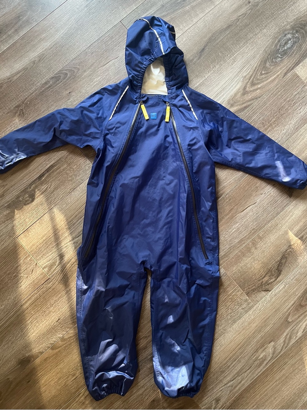 MEC Blue Waterproof Hooded Kids rain newt suit
